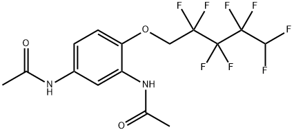 N-(3-ACETYLAMINO-4-(2,2,3,3,4,4,5,5-OCTAFLUORO-PENTYLOXY)-PHENYL)-ACETAMIDE Structure