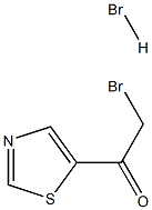 2-Bromo-1-thiazol-5-yl-ethanone hydrobromide 化学構造式