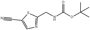 tert-Butyl ((5-cyanothiazol-2-yl)methyl)carbamate Structure
