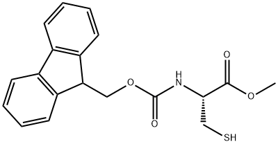 L-Cysteine, N-[(9H-fluoren-9-ylmethoxy)carbonyl]-, methyl ester Structure