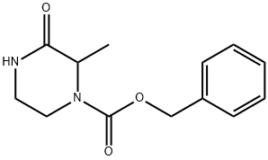 benzyl 2-methyl-3-oxopiperazine-1-carboxylate 化学構造式