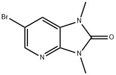 6-Bromo-1,3-dimethyl-1,3-dihydro-2h-imidazo[4,5-b]pyridin-2-one 化学構造式