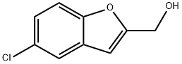 (5-Chlorobenzofuran-2-yl)methanol, 235082-69-6, 结构式