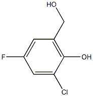 2-CHLORO-4-FLUORO-6-(HYDROXYMETHYL)PHENOL Structure