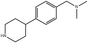 N,N-dimethyl-1-(4-(piperidin-4-yl)phenyl)methanamine dihydrochloride Structure