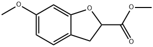 methyl 6-methoxy-2,3-dihydrobenzofuran-2-carboxylate Struktur