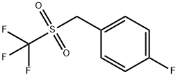 4-Fluorophenyl(trifluoromethylsulfonyl)methane Structure