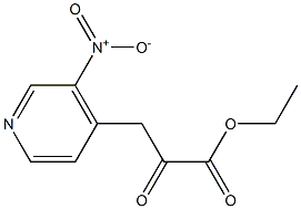 ethyl 3-(3-nitropyridin-4-yl)-2-oxopropanoate Struktur