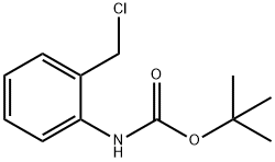 2-Boc-Aminobenzyl chloride 化学構造式
