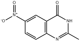2-甲基-6-硝基-4-氧喹唑啉, 24688-36-6, 结构式