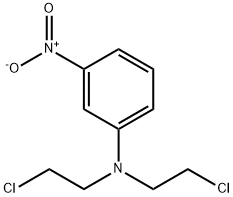 N,N-bis(2-chloroethyl)-3-nitrobenzenamine Structure