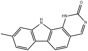2H-Pyrimido[4,5-a]carbazol-2-one, 1,11-dihydro-9-methyl- Structure