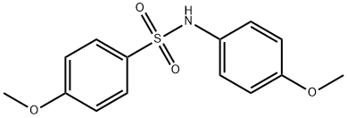 Benzenesulfonamide, 4-methoxy-N-(4-methoxyphenyl)-
 Structure