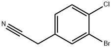 2-(3-Bromo-4-chlorophenyl)acetonitrile Structure