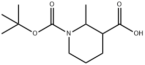 1-BOC-2-甲基-哌啶-3-甲酸,249762-01-4,结构式