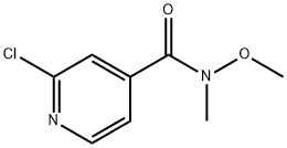 2-Chloro-N-methoxy-N-methylisonicotinamide 化学構造式