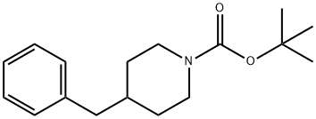 1-Piperidinecarboxylic acid, 4-(phenylmethyl)-, 1,1-dimethylethyl ester Structure