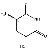 (S)-3-氨基哌啶-2,6-二酮盐酸盐,25181-50-4,结构式