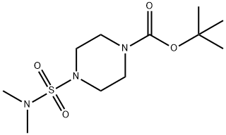 4-[(dimethylamino)sulfonyl]-1-Piperazinecarboxylic acid 1,1-dimethylethyl ester 化学構造式