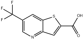 6-(trifluoromethyl)thieno[3,2-b]pyridine-2-carboxylic acid Struktur