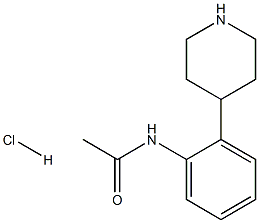 N-(2-(piperidin-4-yl)phenyl)acetamide hydrochloride Struktur
