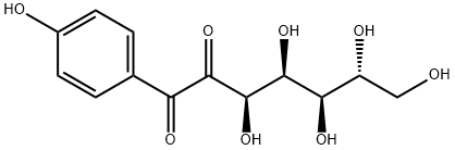 1-(4-ヒドロキシベンゾイル)ブドウ糖 化学構造式