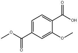 2-methoxy-4-(methoxycarbonyl)benzoic acid 结构式