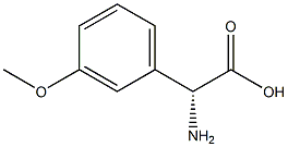 (R)-2-氨基-2-(3-甲氧基苯基)乙酸, 25698-23-1, 结构式