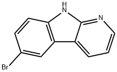 6-bromo-9H-pyrido[2,3-b]indole 化学構造式