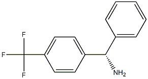 (S)-PHENYL(4-(TRIFLUOROMETHYL)PHENYL)METHANAMINE 化学構造式