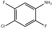 4-クロロ-2,5-ジフルオロアニリン 化学構造式