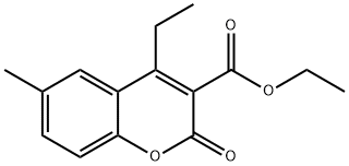 Ethyl 4-ethyl-6-methyl-2-oxo-2H-chromene-3-carboxylate Structure