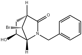 (1R,4R,6S,7R)-7-bromo-6-hydroxy-2-benzyl-2-azabicyclo[2.2.1]heptan-3-one,262279-88-9,结构式