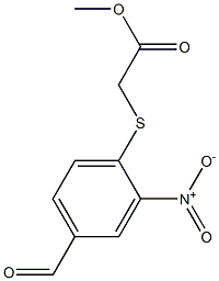 Acetic acid, [(4-formyl-2-nitrophenyl)thio]-, methyl ester
