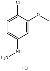 (4-chloro-3-methoxyphenyl)hydrazine hydrochloride, 262851-26-3, 结构式