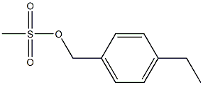 (4-ETHYLPHENYL)METHYL METHANESULFONATE Structure