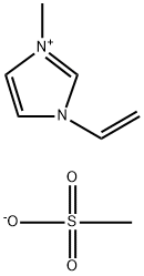 1H-Imidazolium, 1-ethenyl-3-methyl-, methanesulfonate
 Struktur