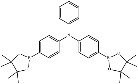 Phenyl-bis-[4-(4,4,5,5-tetramethyl-[1,3,2]dioxaborolan-2-yl)-phenyl]-amine Structure