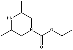 Ethyl 3,5-dimethylpiperazine-1-carboxylate Structure