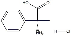 (R)-2-アミノ-2-フェニルプロピオン酸塩酸塩 化学構造式