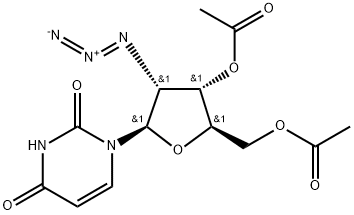 3',5'-Di-O-acetyl-2'-azido-2'-deoxyuridine Struktur