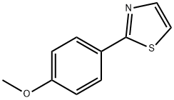 2-(4-methoxyphenyl)-1,3-thiazole 结构式