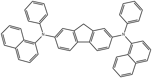 N, N‘-二 (萘-1-基) -N, N'-二苯基-9H-芴-2,7-二胺,273381-61-6,结构式