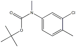 (3-Chloro-4-methyl-phenyl)-methyl-carbamic acid tert-butyl ester Struktur