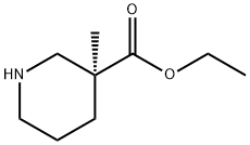 (S)-3-甲基哌啶-3-羧酸乙酯, 278789-72-3, 结构式