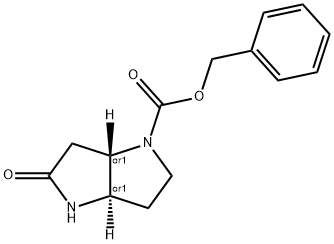 Trans-Benzyl 5-Oxohexahydropyrrolo[3,2-B]Pyrrole-1(2H)-Carboxylate Struktur