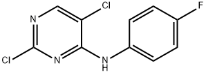 2,5-二氯-4-氨基-N-（4-氟苯基）嘧啶 结构式