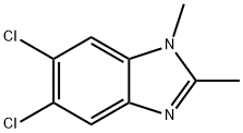 5,6-DICHLORO-1,2-DIMETHYLBENZIMIDAZOLE Structure