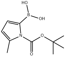 (1-[(TERT-BUTOXY)CARBONYL]-5-METHYL-1H-PYRROL-2-YL)BORONIC ACID Structure