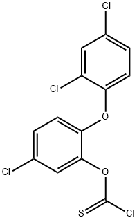 2-(2,4-dichlorophenoxy)-5-chlorophenyl chlorothioformate Structure
